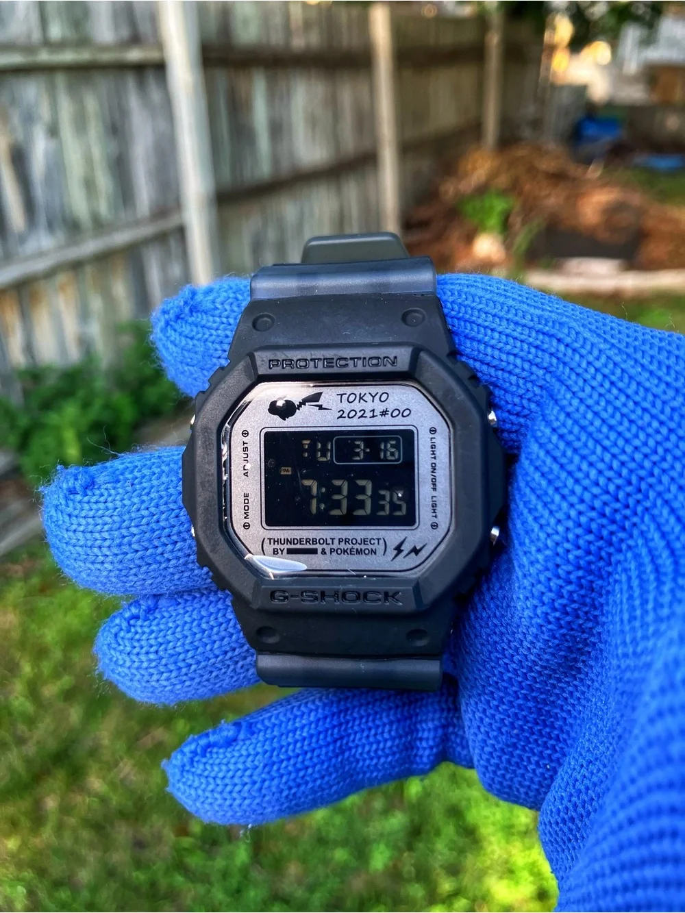 BUSSDOWN Moissanite Custom G Shock Pokimon Collab Black and grey